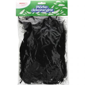 Piórka dekoracyjne Brewis Czarne, 7g